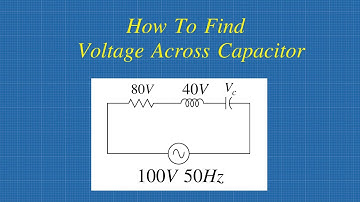 How To Find Voltage Drop Across A Capacitor || Series RLC Circuit || Solved Problem