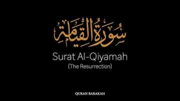 Surat Al-Qiyamah (The Resurrection) - Mishary Rashid Alafasy - مشاري بن راشد العفاسي - سورة القيامة