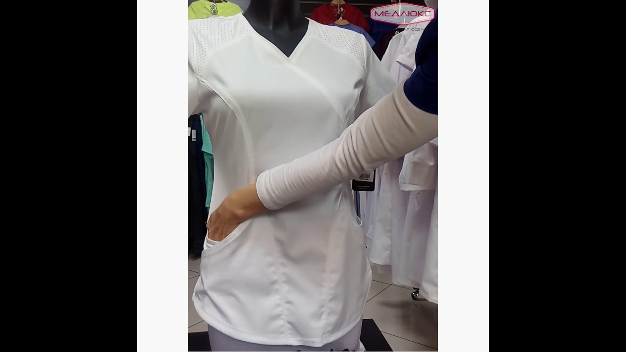 Женский медицинский топ Cherokee Luxe sport 603ck YouTube