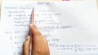 HEAP SORT - 6 - HEAP_SORT() - THE FUNCTION CARRYING ALL THE CODES FOR A SORTED ARRAY OUTPUT