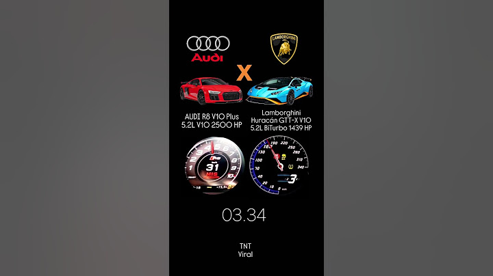 Audi R8 V1O Plus 5.2L V10 2500 HP vs Lamborghini Huracán GTT-X V10 5.2L BiTurbo 1439 HP