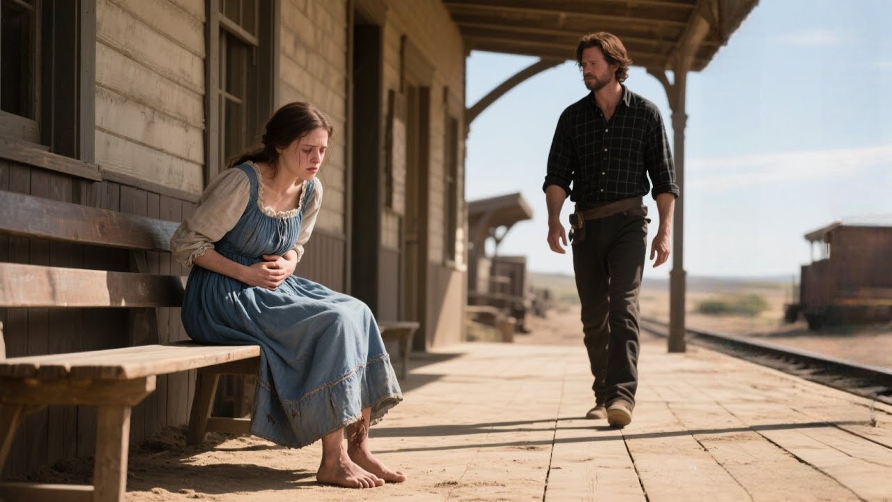 She Suffered 2 Days of Hunger at the Station— Until a Harsh Cowboy Rode In and Changed Her Fate.