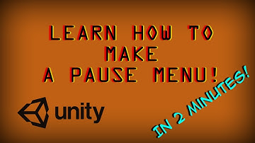 Making a Pause Menu in Unity in 2 Min! | (With Background Paused)