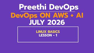DAY 4 JULY 2026 DEVOPS BATCH | LINUX BASICS  | DAY - 1