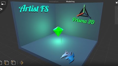 Modeling a glowing diamond 💎 with Prisma 3D in phone @ArtistFS