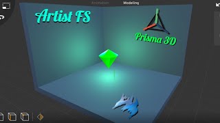 Modeling a glowing diamond 💎 with Prisma 3D in phone @ArtistFS screenshot 1