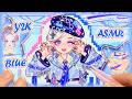 ASMR Sticker Peeling 🩵🦋 Blue Y2K Girl Aesthetic Sticker Book | Paper DIY