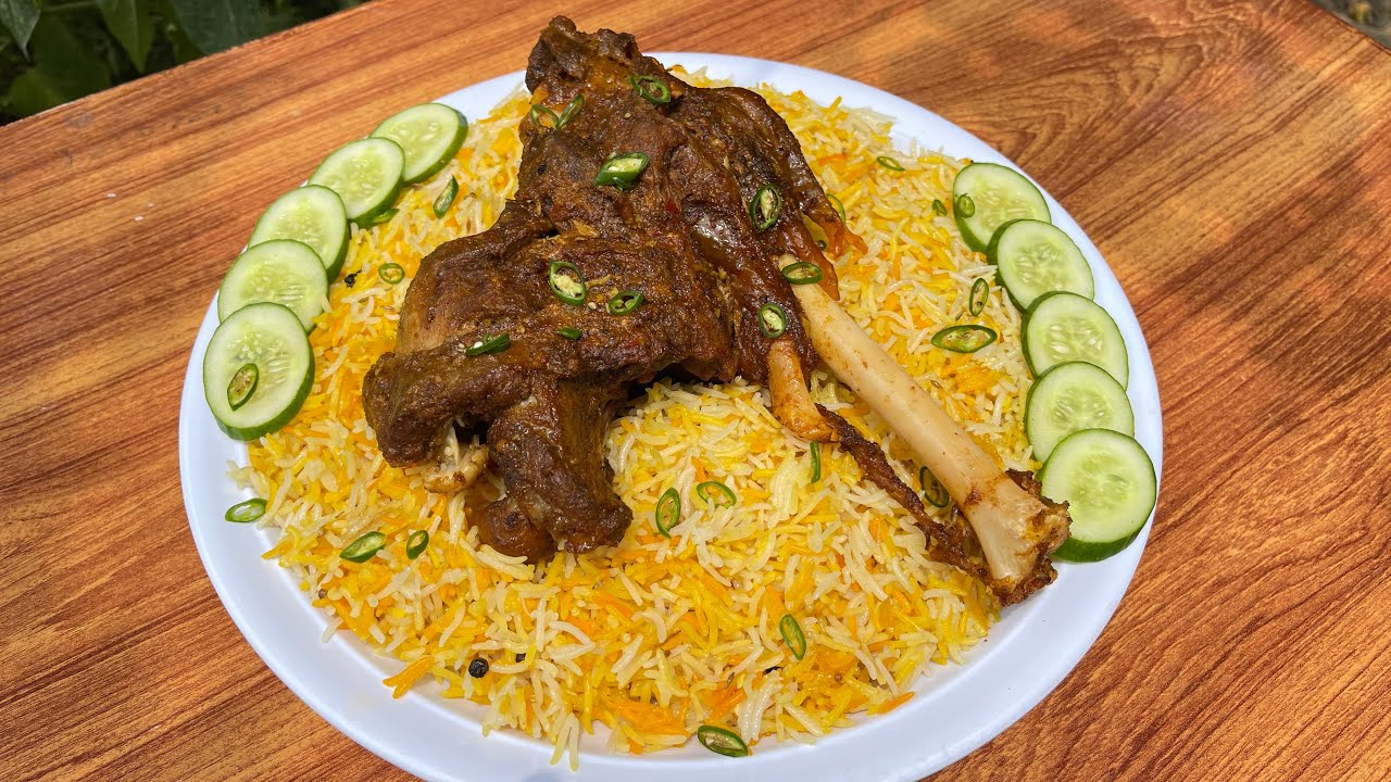 Traditional Mutton Mandi Recipe | Arabic Rice with Juicy Mutton ...