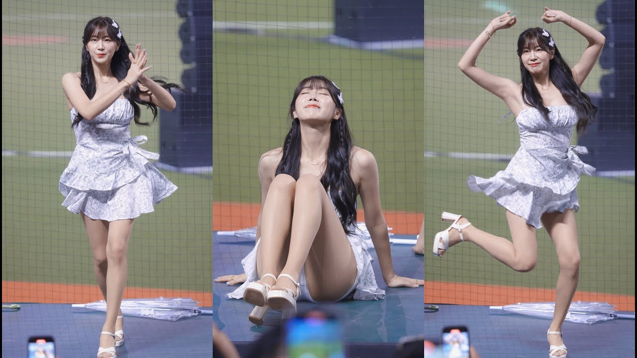 [4K60P] 240811 安芝儇神仙洋裝降臨! 賽後舞台帶你回味最青春唯美的Mr. Chu! 四分鐘完整版直拍一刀未剪 台鋼雄鷹啦啦隊 Wing Stars 安芝儇 안지현 @台北大巨蛋