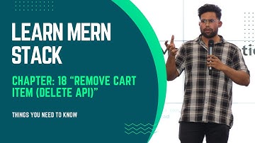 MERN Stack Project Tutorial #18 - Remove Cart - Node js Delete Api | MERN Stack Tutorial In Hindi