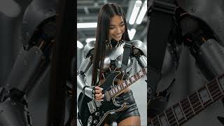 Robot Women Rock Chicks Playing Guitar To Epic Solo