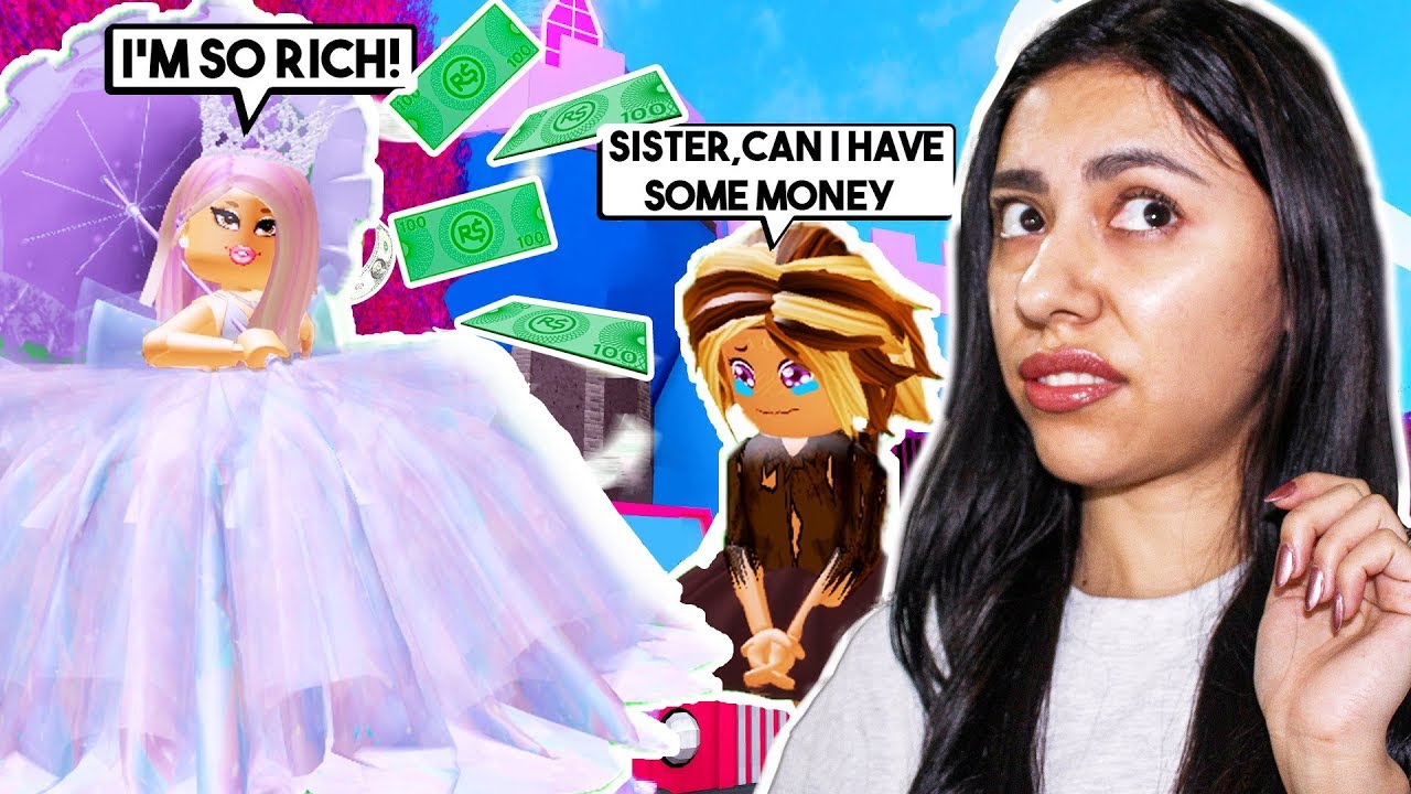 My Twin Sister Is A Spoiled Rich Girl Roblox Roleplay Royale High Youtube - roblox avatar rich girl roblox pictures