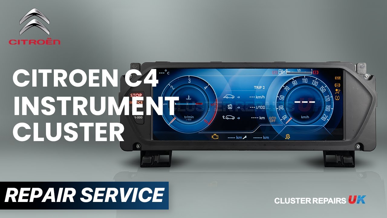 Citroen Grand C4 Picasso Instrument Cluster Display Screen Not Working? Models 2013 to 2019 FIXED!