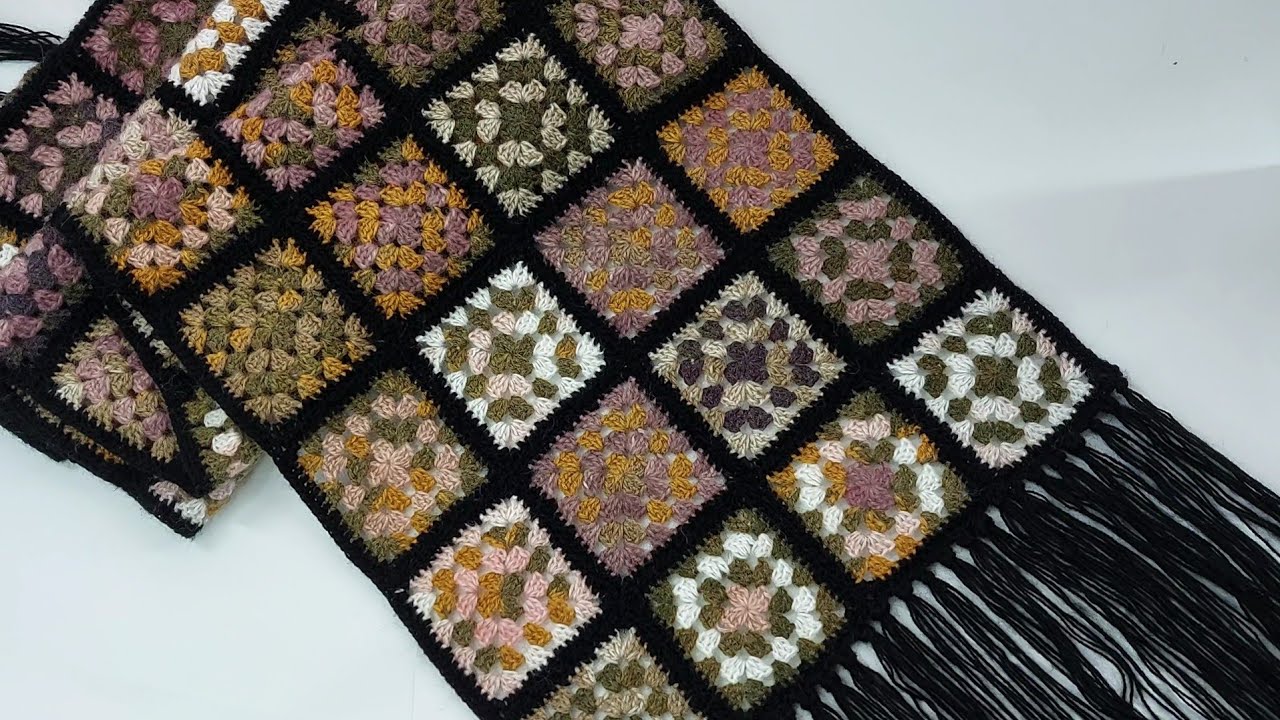 tığ işi motifli etol şal yapımı / crochet shawl making