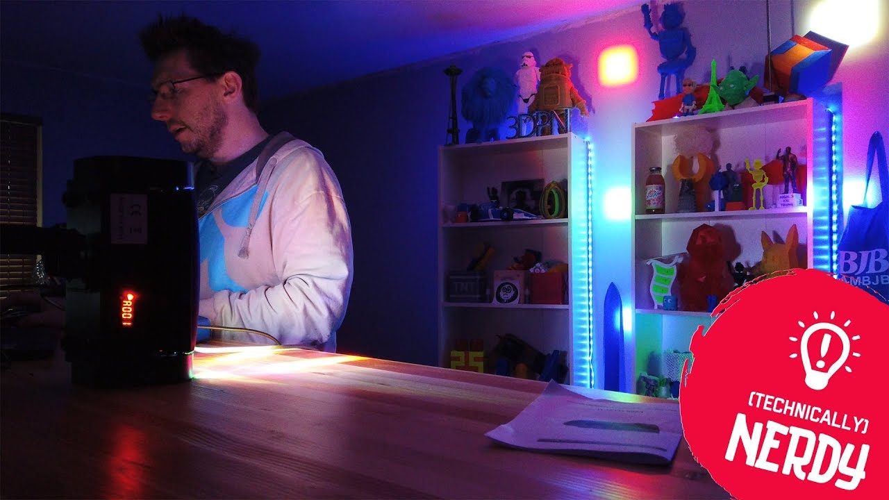 Sound Activated Mini Spider Stage Beam Light Review + Dancing at