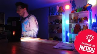Sound Activated Mini Spider Stage Beam Light Review + Dancing at the End?