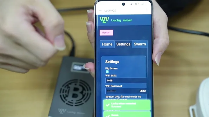 Bitcoins Miner crypto mining machine asic LV06 2.4GWiFi SHA-256 500GH/S BM1366 Solo Home Use