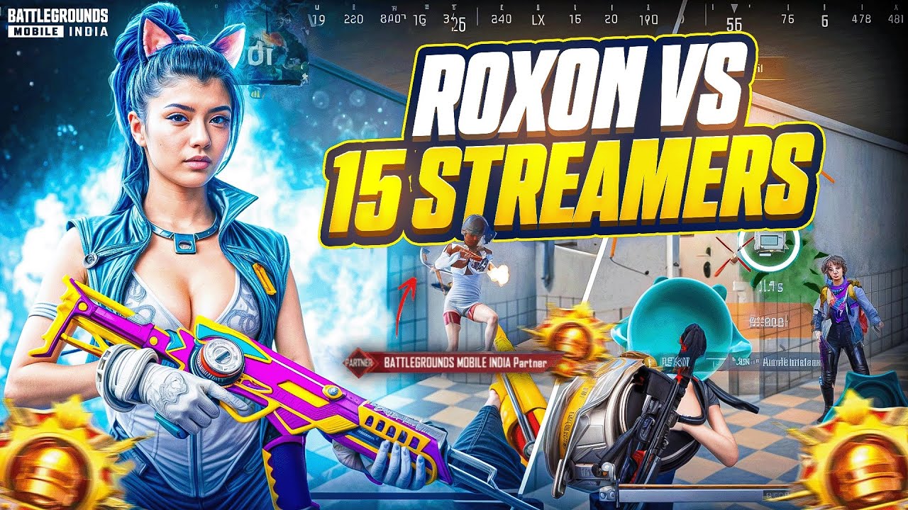 15 Streamer’s Vs Roxon😱 They Called me H@CKER & Reported Me💀 | BGMI