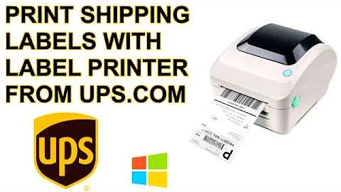 How to print UPS Shipping Label (4x6" Self Adhesive) from UPS.com Website via Browser on Windows