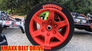Speed Run Testing Belt Drive Setup Traxxas Xmaxx 8S Foam Rc Tires Are So Smooth