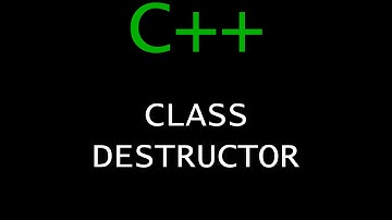 C++ Programming Tutorial 57 - Class Destructor