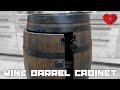 Hardtwood / Wine Barrel Cabinet