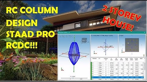 RC COLUMN DESIGN FOR 2 STOREY RESIDENTIAL BUILDING USING STAAD PRO RCDC