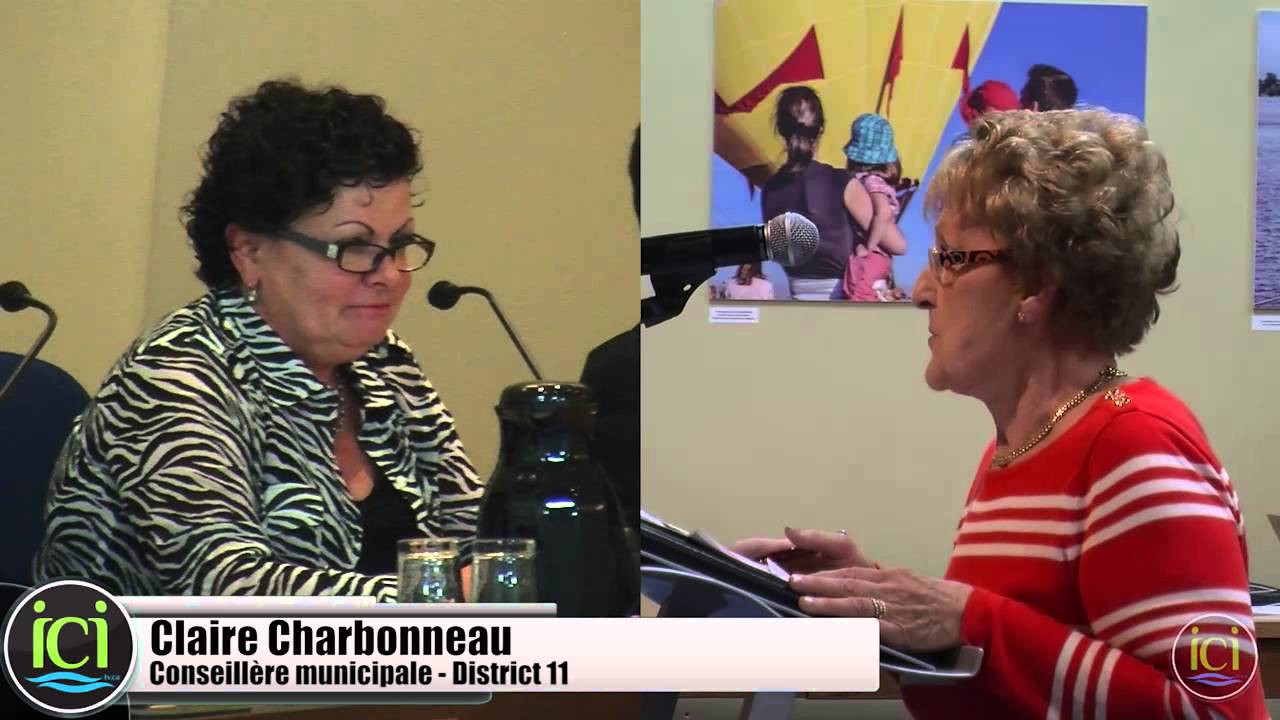Actualités ICItv.ca / Conseil municipal SJR 05 mai 2014 Doris Bonneau YouTube