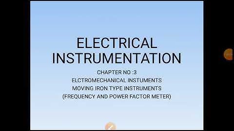 MOVING IRON TYPE FREQUENCY AND POWER FACTOR METER