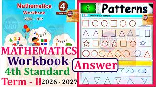 4th standard Maths workbook term 2 unit 2 Patterns l Ennum Ezhuthum Term 2 Workbook Answers2026-2027