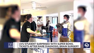 Utah student surprised with Super Bowl tickets after medical battle, brain surgery