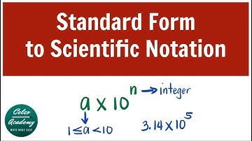 GRADE 7: WRITING STANDARD FORM TO SCIENTIFIC NOTATION
