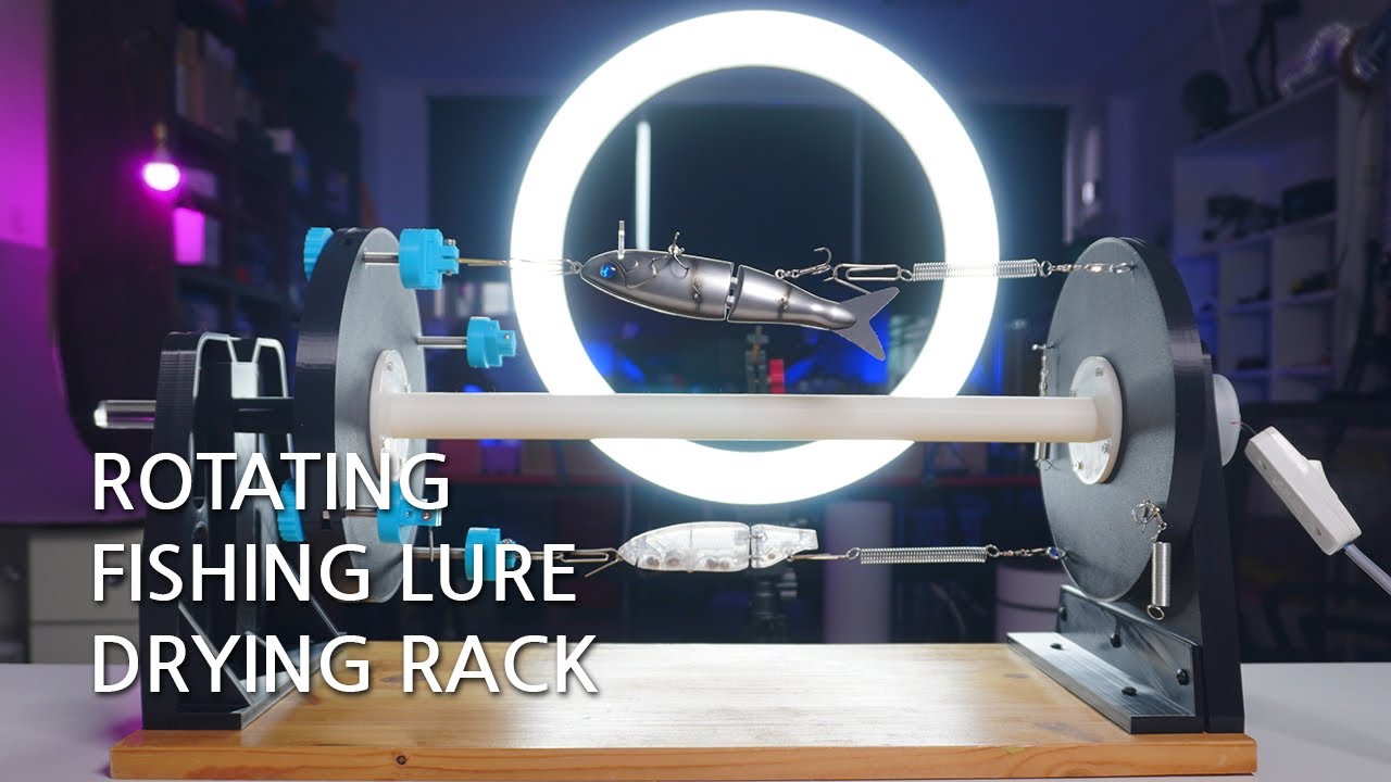 루어 회전 건조대 만들기 / ROTATING FISHING LURE DRYING RACK YouTube