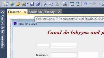 USO DE CLASS EN VISUAL BASIC  by fokyyea  (Spanish)