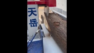 #Log sawing #Wooden pallet #Wood processing plant #Coffin processing plant #Log table saw