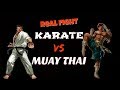 KARATE VS MUAY THAI!!! BRUTAL KNOCKOUT!! 2018