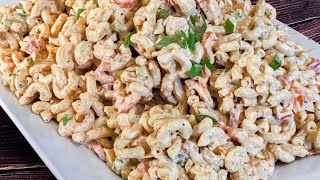 how to make Shrimp Macaroni Salad recipe | shrimp pasta salad recipe