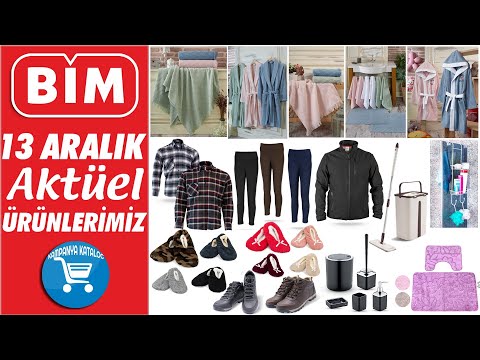 YARIN BİM'DE EV TEKSTİLİ VE BANYO TEKSTİLİ ÜRÜNLERİ | BİM 13 ARALIK 2019 AKTÜEL ÜRÜNLER KATALOĞU