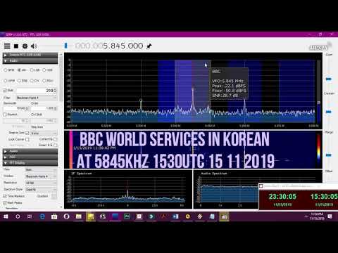 BBC World Services in Korean at 5845KHz 1530UTC 15 11 2019