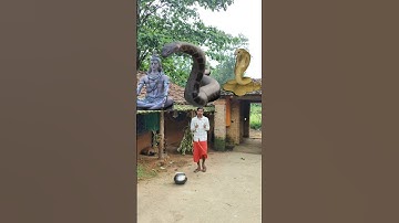 शिव जी और विशाल नाग का अद्भुत VFX | Lord Shiva VFX Video #youtubeshorts #vfx #snake #lordshiva