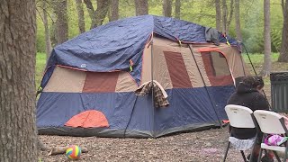 Campers have taken over several city parks for Easter weekend