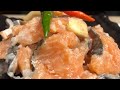 Lao food how i make som pa salmon  sour salmon