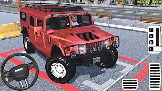 Nowy czerwony Hummer H1 kontra ciasne miejsca parkingowe! | Parking 3D 2026 screenshot 4