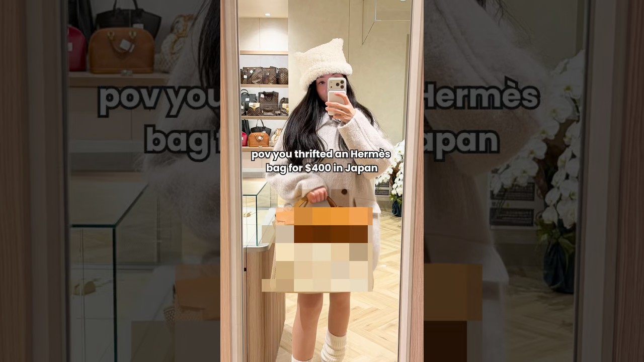 Thrifted an Hermes bag for $400 in Japan 