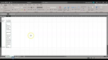 Excel Module #1 Video #1