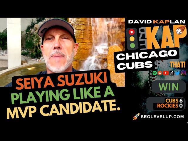 REKAP: ⚾️ Chicago Cubs 6-0 win over Colorado Rockies. Seiya Suzuki playing  like MVP candidate. 