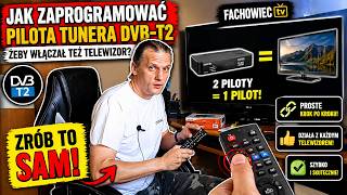 How to program a DVB-T2 tuner remote to also control your TV? Remote programming FACHOWIEC TV