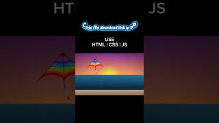 Fly Kite Animation using HTML, CSS Free Template (Code Link in Bio) #html #css #js #code #web #ai