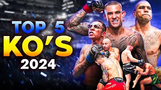 Top 5 Jaw-Dropping UFC KNOCKOUTS of 2024!