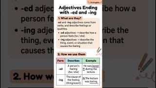 ED vs ING Adjectives – Difference, Usage & Examples | English Grammar Made Easy